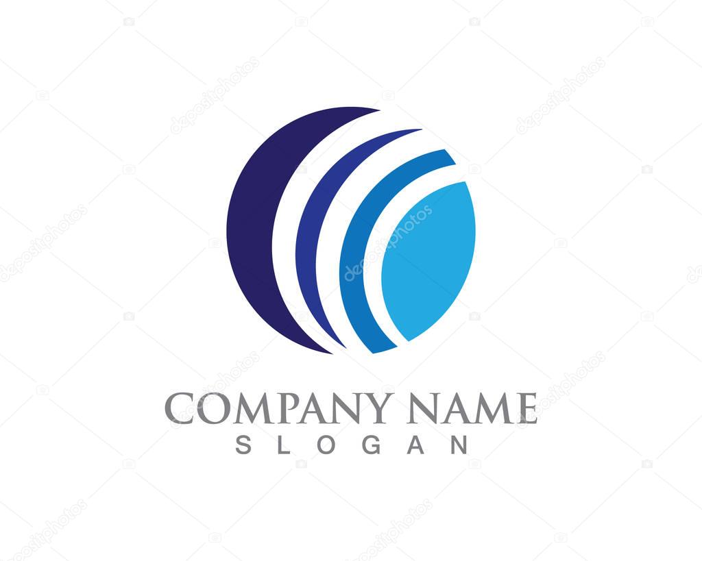 Business finance logo - vector concept