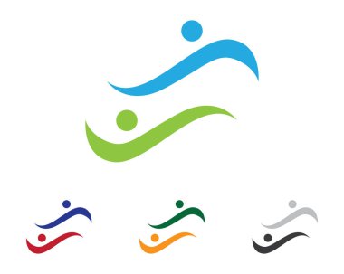 Sağlık sembol simge logo tasarım şablonu