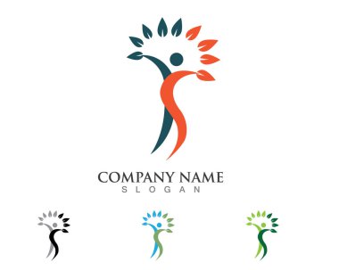 Sağlık sembol simge logo tasarım şablonu