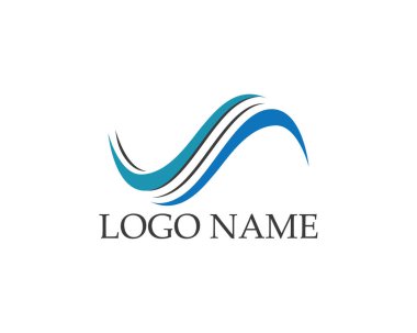 S harfli şirket logosu tasarım vektörü