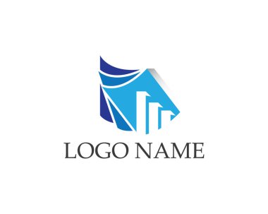 İş finans logosu - vektör konsepti çizimi