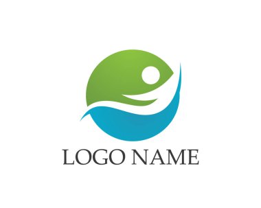 Başarılı insanlar bakım başarı sağlık hayat logo logo şablonu-