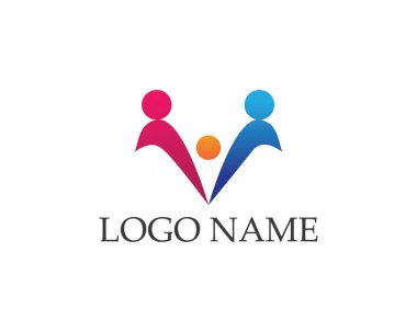 Başarılı insanlar bakım başarı sağlık hayat logo logo şablonu-