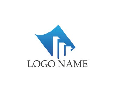 İş finans logosu - vektör konsepti çizimi
