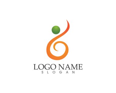 Başarılı insanlar bakım başarı sağlık hayat logo logo şablonu-