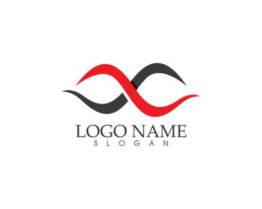 Sonsuzluk logosu ve sembol şablonu