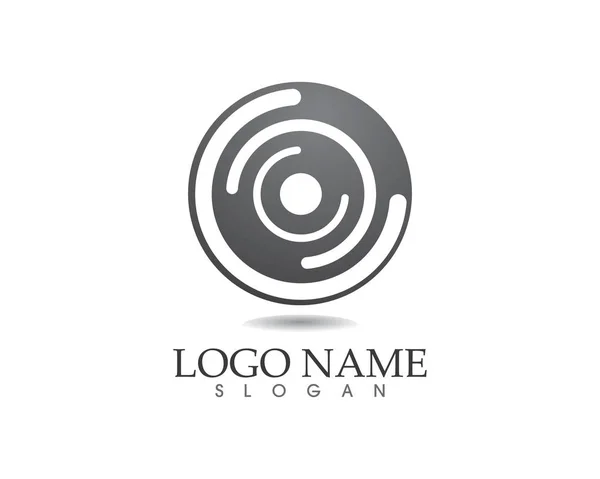 Vettore - Tecnologia cerchio logo e simboli — Vettoriale Stock