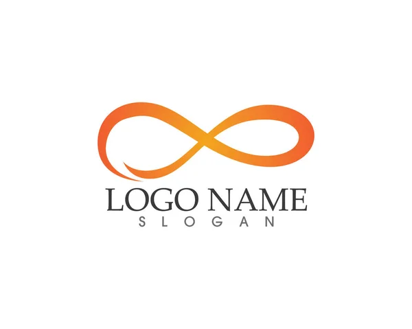 Infinito logotipo y plantilla de símbolo — Vector de stock