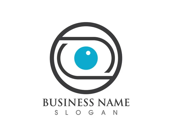 Vetor - Vetor do logotipo do cuidado ocular — Vetor de Stock