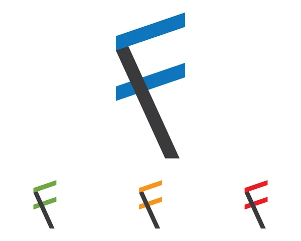 Línea rápida F letra logo monograma — Archivo Imágenes Vectoriales