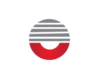 İş finans logosu - vektör konsepti çizimi