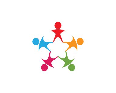 İnsanlar sağlık logo topluluk grup logosu