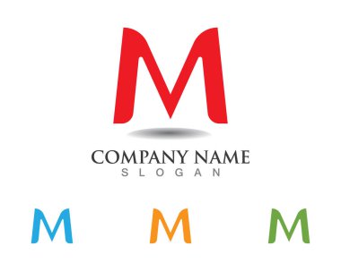 M harfi vektör simgeleri böyle logolar