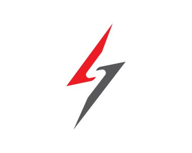 S harfi thunderbolt logo vektör şablon simgeler flash