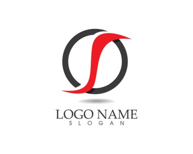 S harfi thunderbolt logo vektör şablon simgeler flash