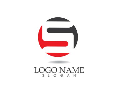 S harfi thunderbolt logo vektör şablon simgeler flash