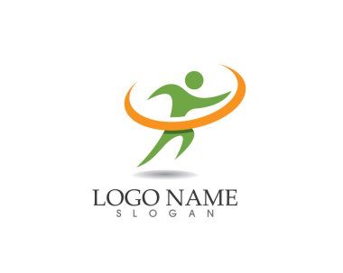  Sağlıklı yaşam Logo şablonu simge vektör