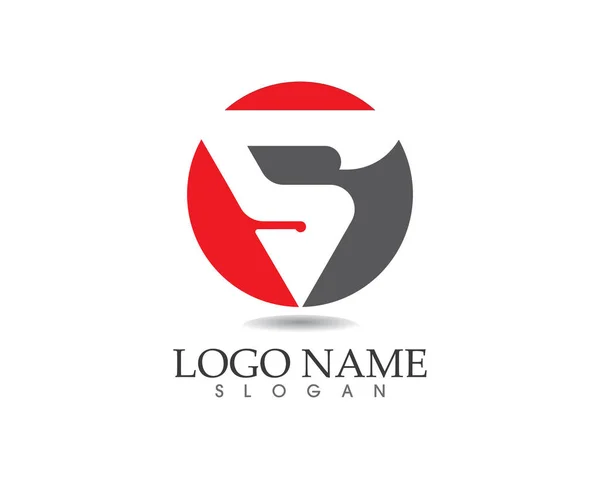 Flash s list thunderbolt logo wektor szablon ikony — Wektor stockowy