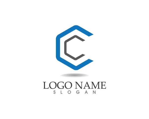 Modelo de logotipo e símbolos do círculo de negócios — Vetor de Stock