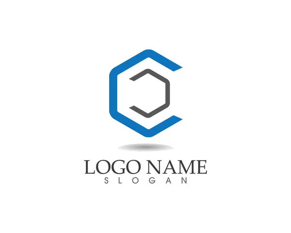 Logo círculo de negocios y plantilla de símbolos — Vector de stock