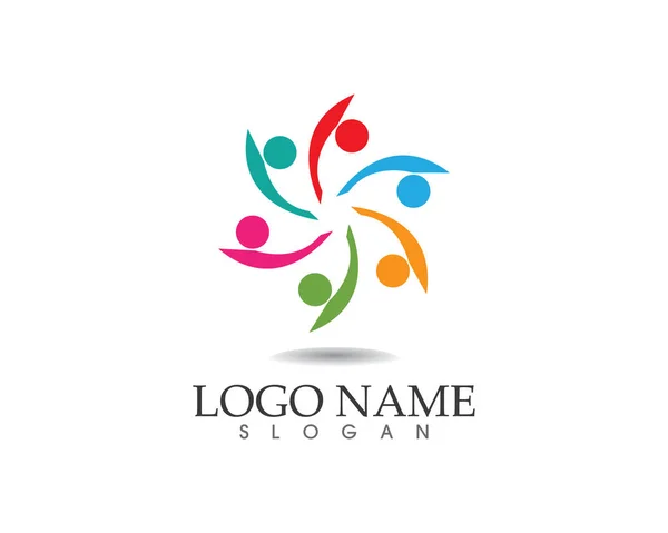 Logo e simboli della popolazione comunitaria — Vettoriale Stock