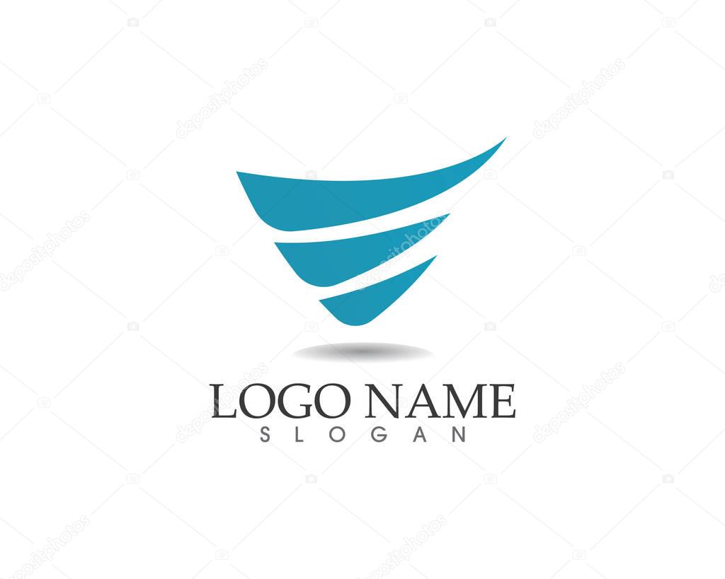 Business finance logo and symbols
