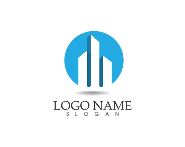 Logotipo y símbolos de finanzas empresariales — Archivo Imágenes Vectoriales