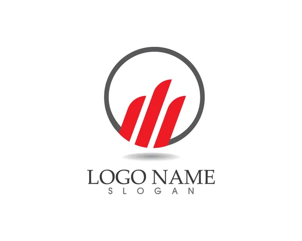 Logo e simboli della finanza aziendale — Vettoriale Stock