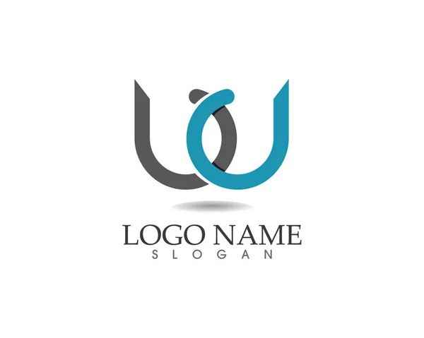Logo e simboli delle lettere commerciali — Vettoriale Stock