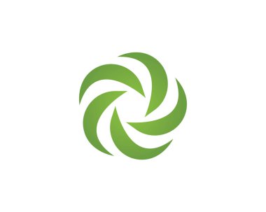 Yeşil doğa logosu ve sembolleri bırakıyor