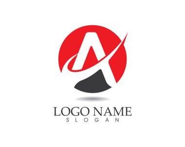 Bir mektup logo ve şablon