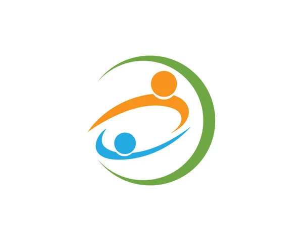 Logo de l'équipe communautaire groupe d'amour personnes vecteur — Image vectorielle