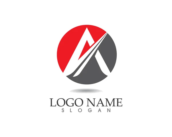 Um logotipo e um modelo de carta — Vetor de Stock