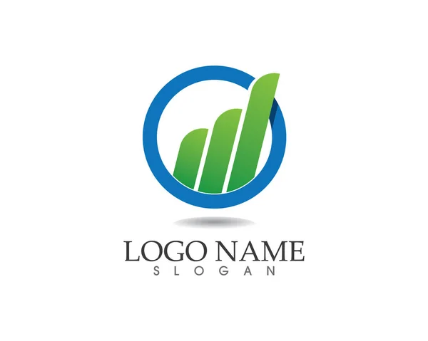 Negocios Finanzas Logo vector plantilla — Archivo Imágenes Vectoriales