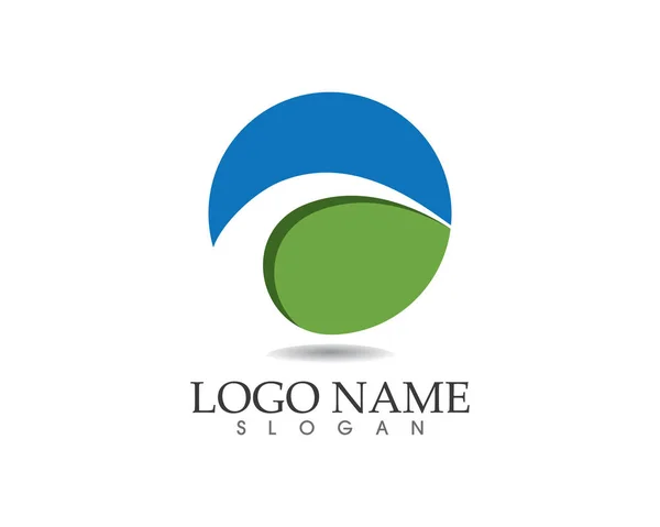 Modello vettoriale del logo di finanza aziendale — Vettoriale Stock