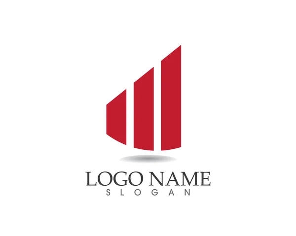 Modello vettoriale del logo di finanza aziendale — Vettoriale Stock