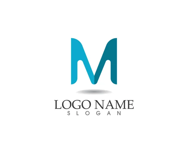 M logosu mektup vektör şablonu — Stok Vektör