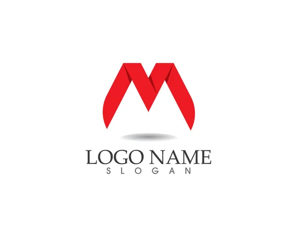 M logo vector briefsjabloon — Stockvector