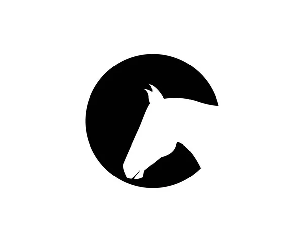 馬のロゴのベクトルとテンプレートのアイコン — ストックベクタ