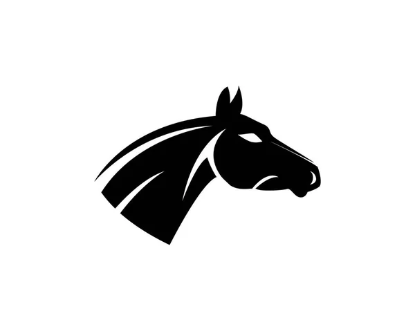 Ícones de vetor e modelo de logotipo de cavalo — Vetor de Stock