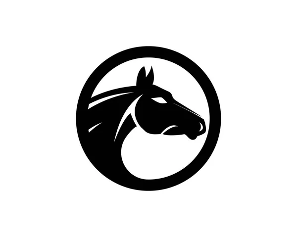 Vecteur de logo cheval et icônes de modèle — Image vectorielle