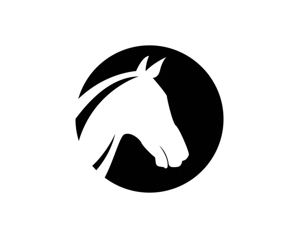 Vecteur de logo cheval et icônes de modèle — Image vectorielle