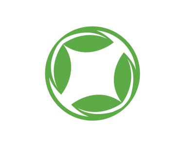 Yeşil doğa logosu ve sembolleri bırakıyor