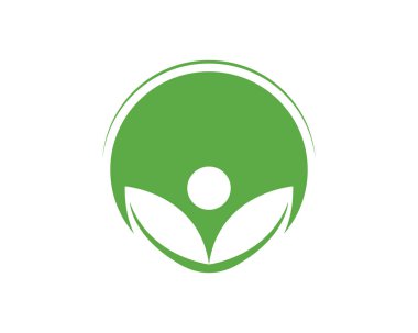 Yeşil doğa logosu ve sembolleri bırakıyor