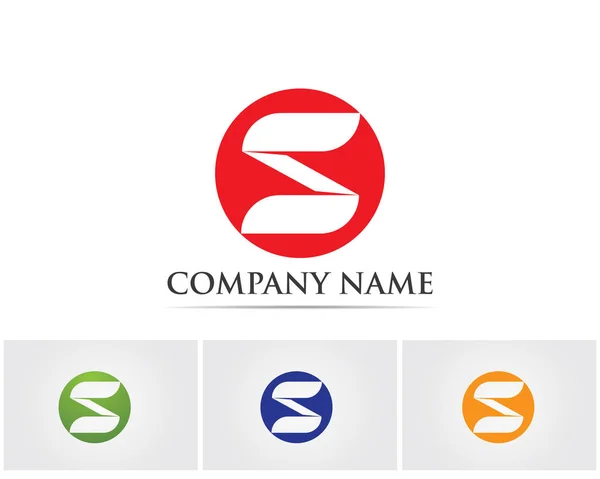 S lettere business logo e simboli — Vettoriale Stock