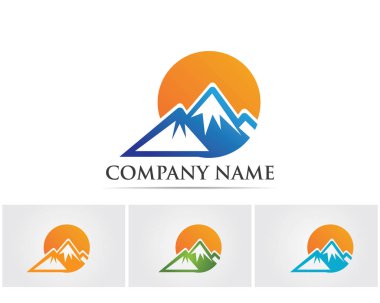Dağ Logosu İş Şablonu Vektörü