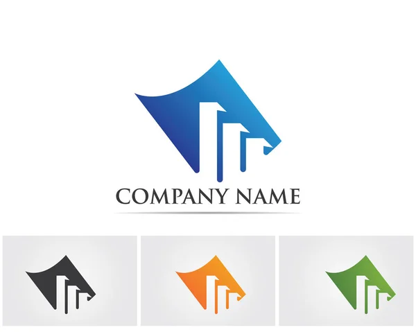 Logo de finanzas empresariales - ilustración del concepto vectorial — Vector de stock