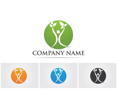 İnsanların logo şablonunu çalıştır