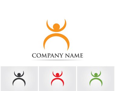 İnsanların logo şablonunu çalıştır