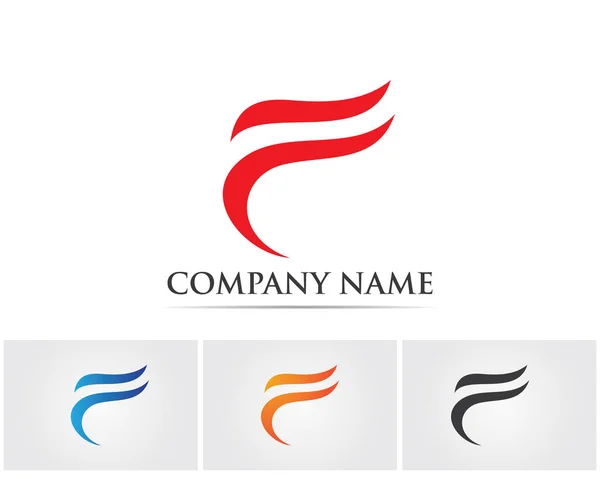 Logótipo e símbolos das finanças empresariais — Vetor de Stock